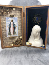 Load image into Gallery viewer, Nicho Shrine Portable Altar Mary Deep Blue