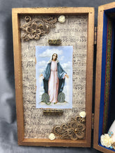 Load image into Gallery viewer, Nicho Shrine Portable Altar Mary Deep Blue