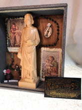 Load image into Gallery viewer, Cigar Box Nicho Shrine St. Joseph