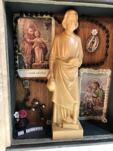 Load image into Gallery viewer, Cigar Box Nicho Shrine St. Joseph