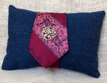 Load image into Gallery viewer, Funky Pink Tie Pillow
