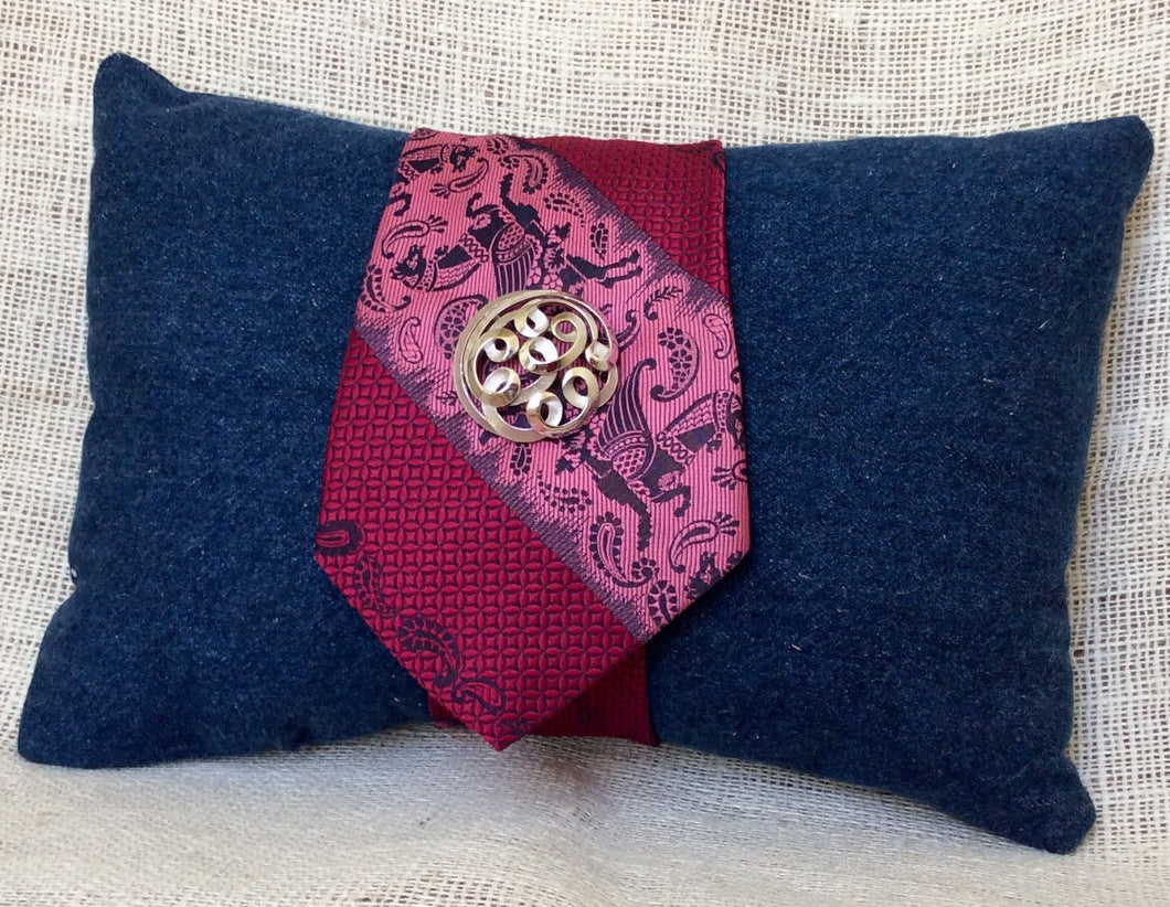 Funky Pink Tie Pillow