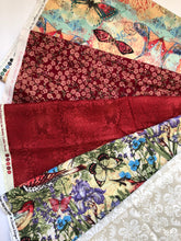 Load image into Gallery viewer, Fabric Bundle Butterflies Birds Reds Multi
