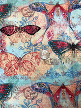 Load image into Gallery viewer, Fabric Bundle Butterflies Birds Reds Multi
