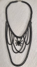 Load image into Gallery viewer, Spider Chain Statement Necklace
