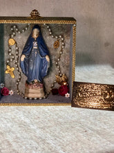 Load image into Gallery viewer, Cigar Box Nicho Shrine Virgin Mary Rosary

