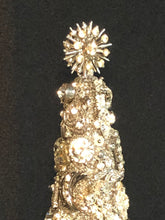 Load image into Gallery viewer, Tall Bling Cone Silver Rhinestones
